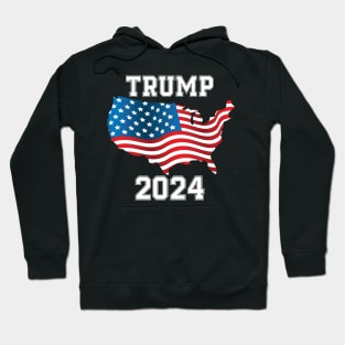 Retro President Donald Trump 2024 Hoodie